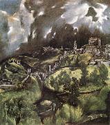 El Greco View of Toledo painting